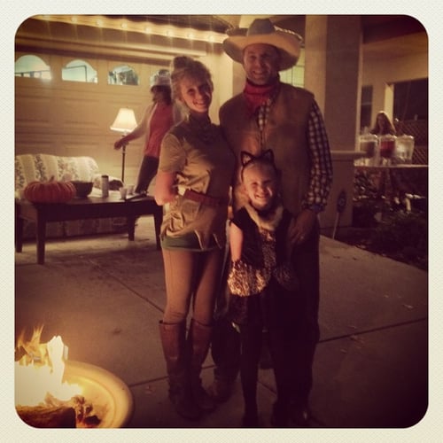 Andrew and kids dress up for Halloween