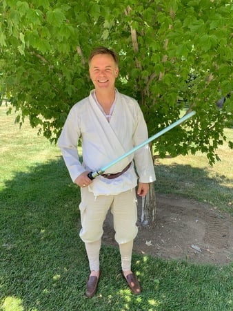 Andrew as Luke Skywalker