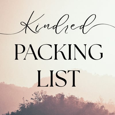 Kindred Packing List Image