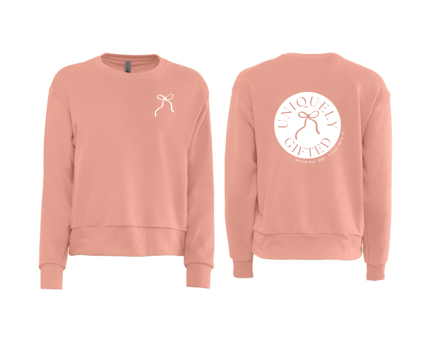 Uniquely Gifted pullover sweatshirt pink