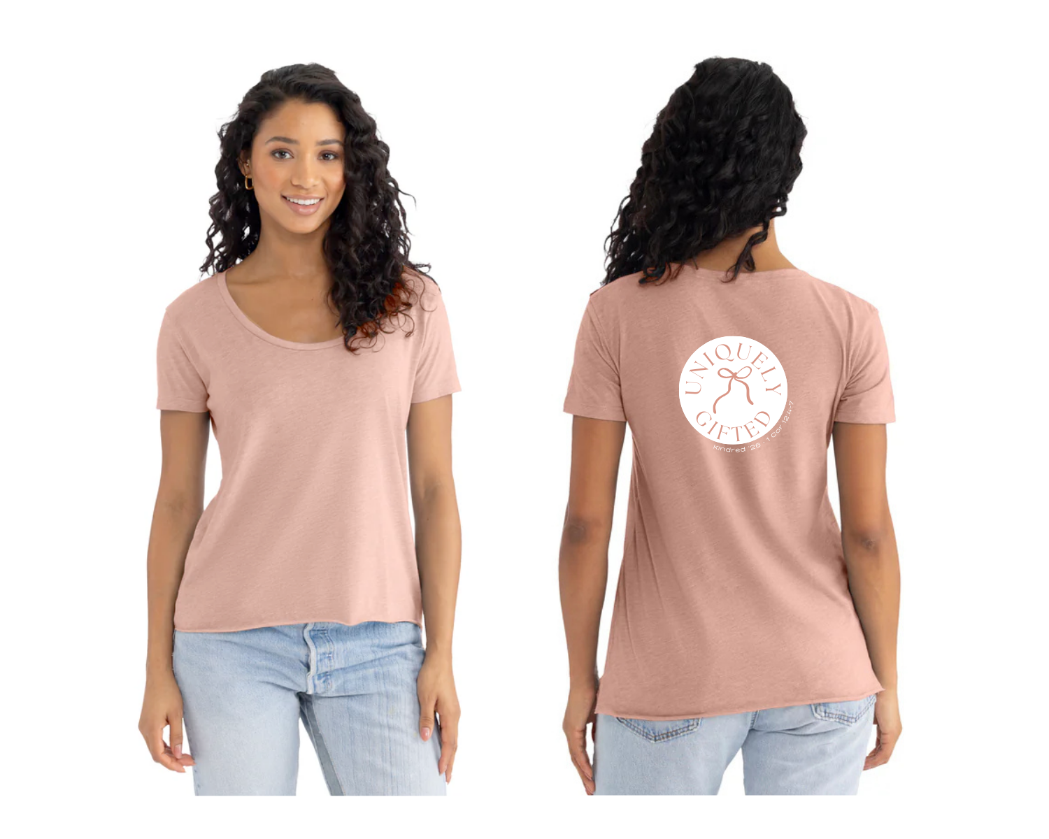 Uniquely Gifted t-shirt pink