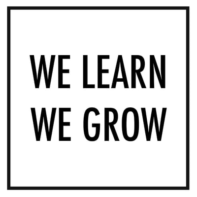 we learn we grow