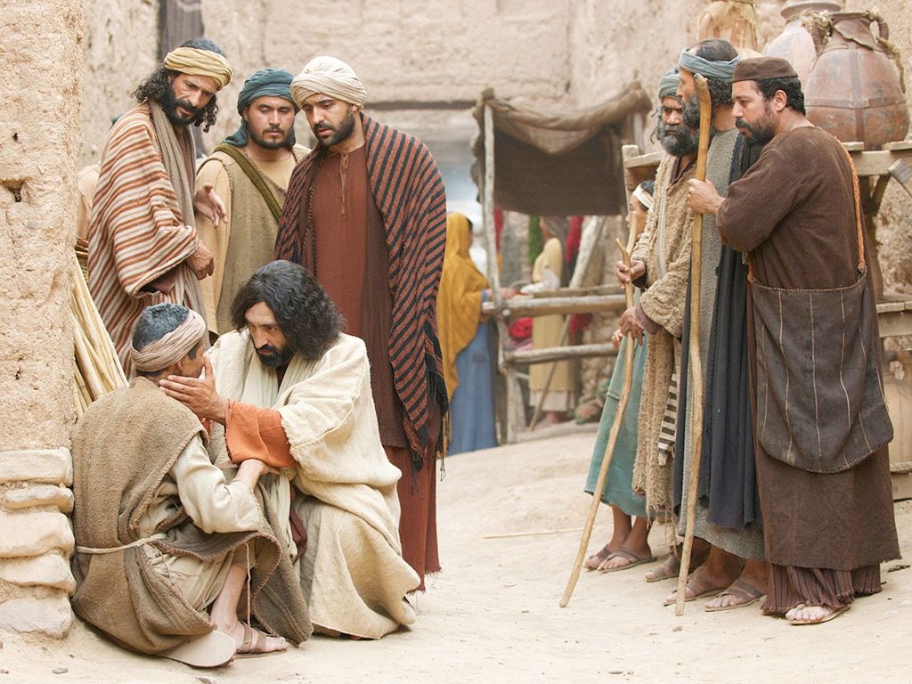 Jesus heals the man born blind